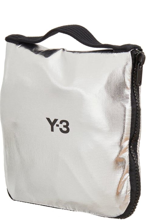Y-3 for Women Y-3 Logo Printed Zip-around Packable Tote Bag