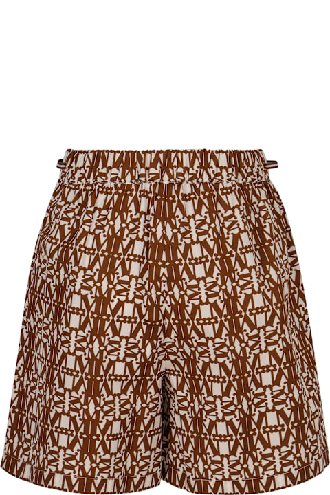 Max Mara Pants & Shorts for Women Max Mara Taiga Printed Cotton Shorts