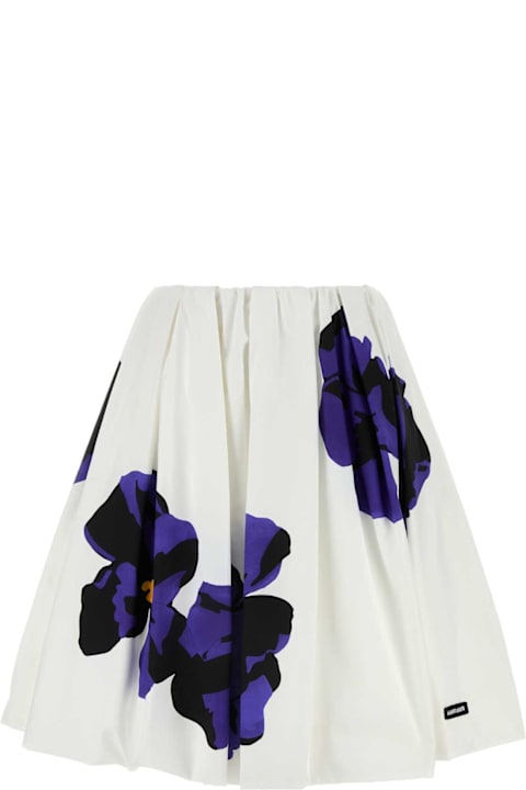 Miu Miu Skirts for Women Miu Miu White Poplin Skirt