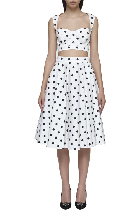 Dolce & Gabbana Skirts for Women Dolce & Gabbana Dot Printmaxi Skirt