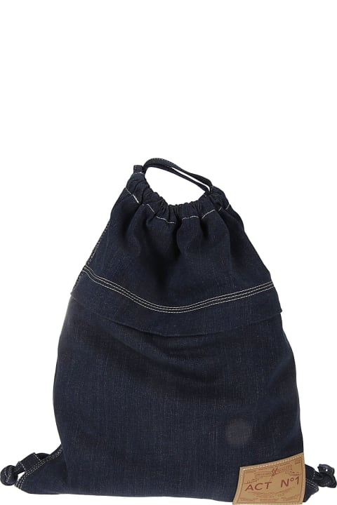 Bags for Women Act n.1 Patch Tote Bag In Denim