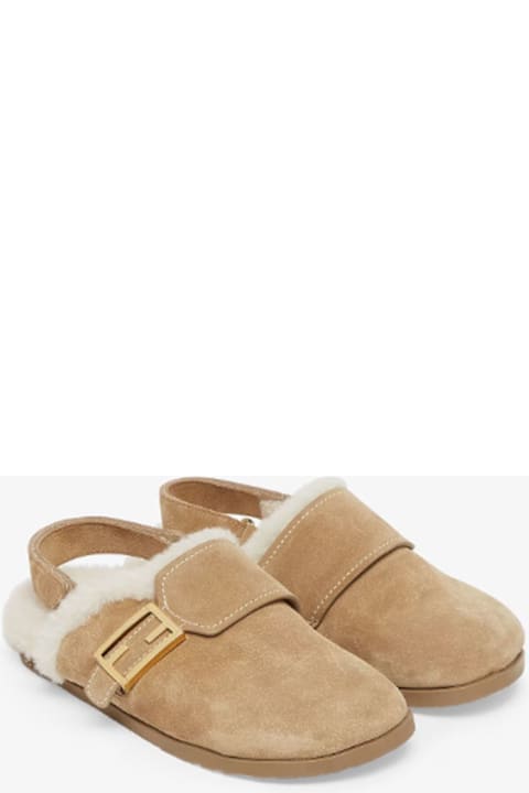 Fendi لـ Kids Fendi Fendi Kids Sandals Brown