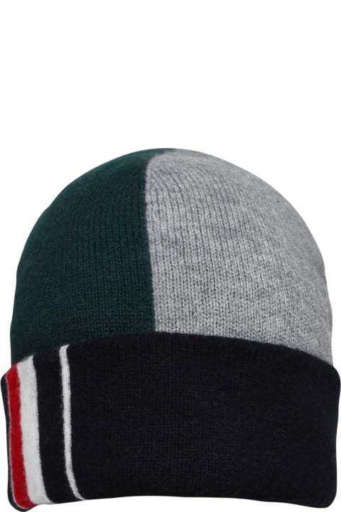 Thom Browne Hats for Men Thom Browne Multicolored Wool Beanie