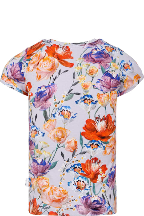 Homeware Molo Multicolor T-shirt For Girl With Floral Print