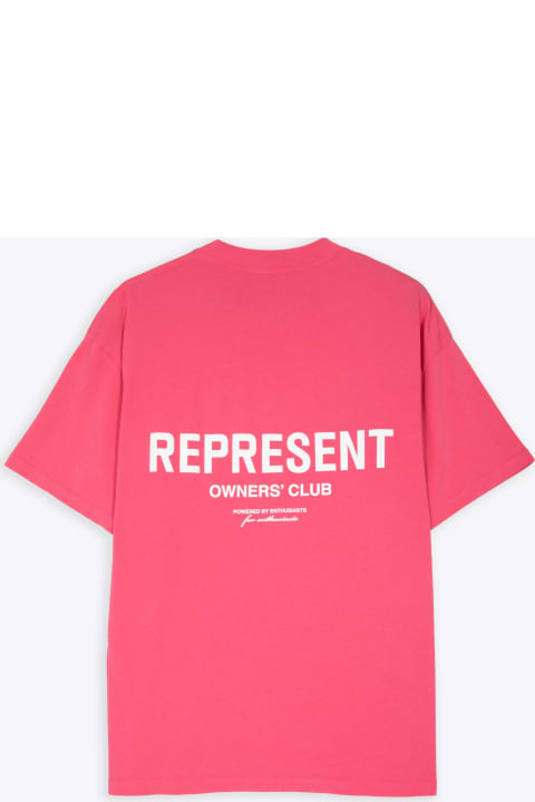 REPRESENT Topwear for Women REPRESENT Represent Owners Club T-shirt Bubblegum pink t-shirt with logo - Owners Club T-shirt