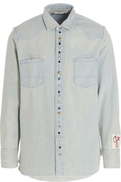 أدوات منزلية Golden Goose Bleached Denim Shirt