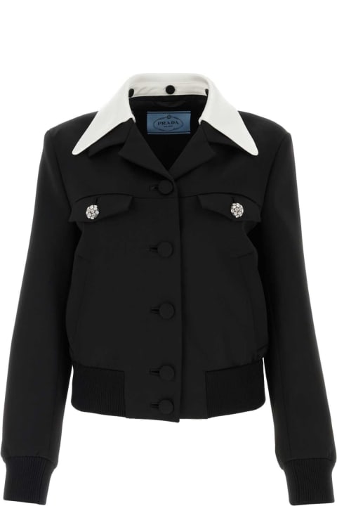 Clothing for Women Prada Black Wool Jacket