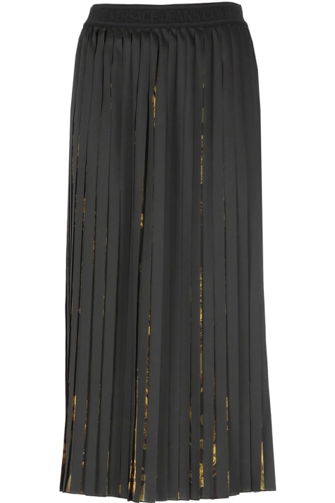 Homeware Versace Jeans Couture Watercolour Couture-print Pleated Skirt
