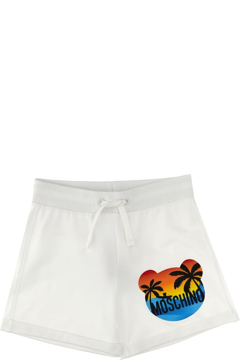 Moschino Bottoms for Girls Moschino Logo Print Shorts
