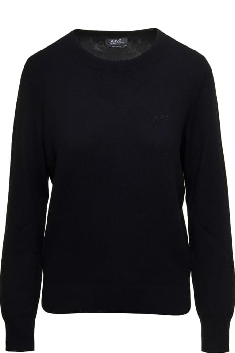 A.P.C. Sweaters for Women A.P.C. Sweater With Tonal Logo Embroidery