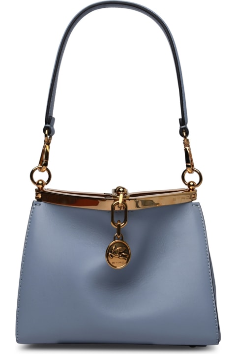 Etro for Women Etro 'vela' Light Blue Leather Bag
