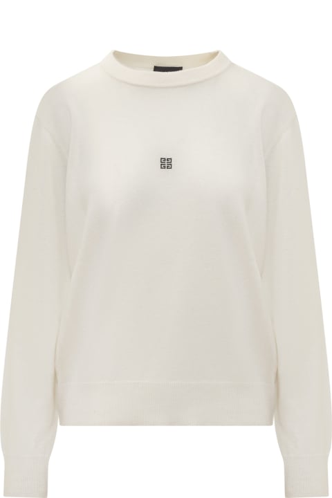 Fleeces & Tracksuits for Women Givenchy White Givenchy Pullover In Wool And Cashmere