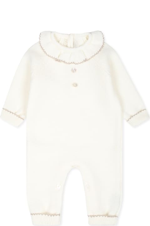 Homeware Little Bear Ivory Babygrow For Baby Girl