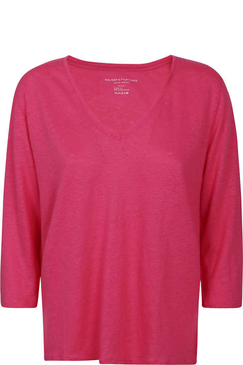 Majestic Filatures Topwear for Women Majestic Filatures Majestic T-shirts And Polos Fuchsia