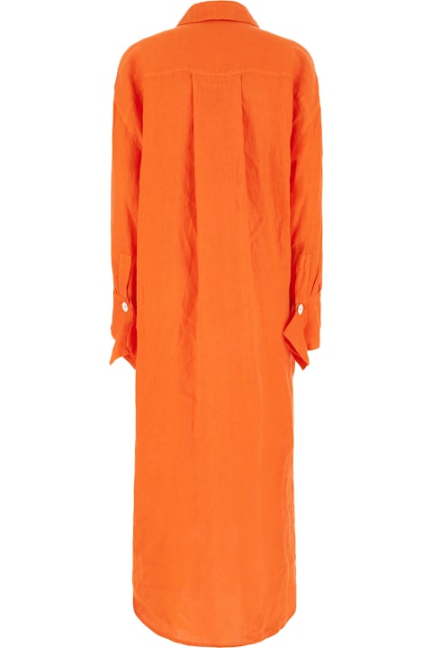 Malo for Women Malo Orange Linen Dress