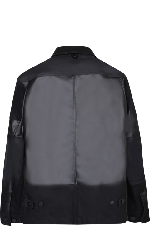 Junya Watanabe Coats & Jackets for Men Junya Watanabe Black Leather Jacket