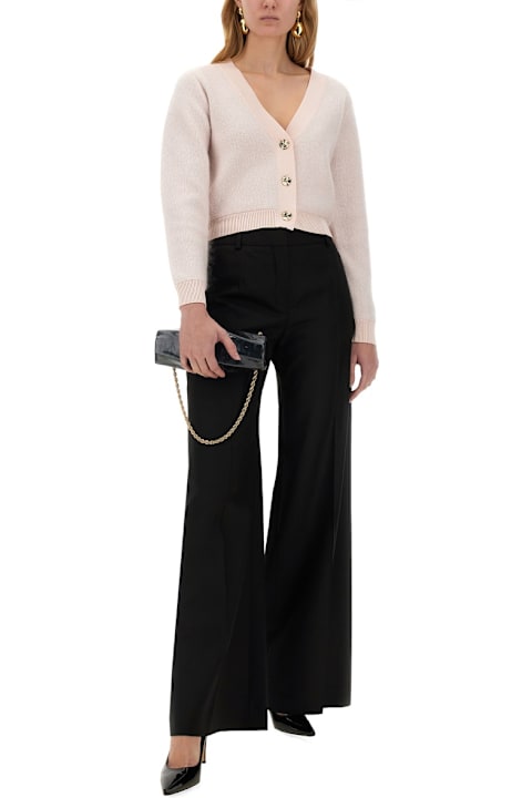 Nina Ricci سراويل طويلة وقصيرة لـ السيدات Nina Ricci Wide Gabardine Pants