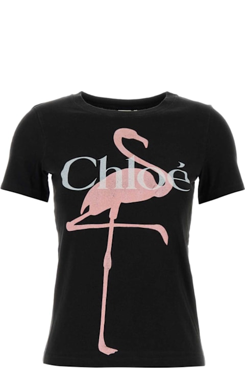 أدوات منزلية Chloé Slate Cotton T-shirt