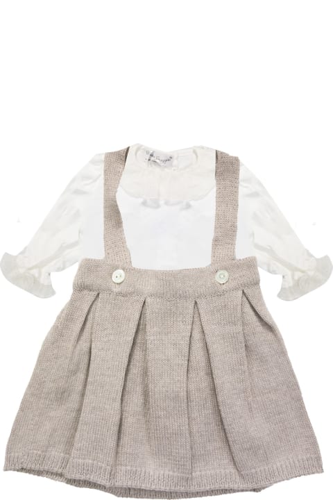 Bodysuits & Sets for Baby Girls Piccola Giuggiola Blouse And Dungarees