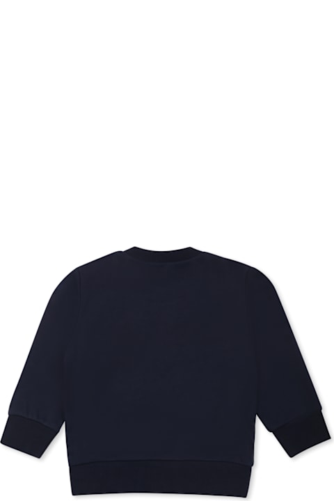 Dsquared2 Topwear for Baby Boys Dsquared2 Blue Sweatshirt For Baby Boy With Logo