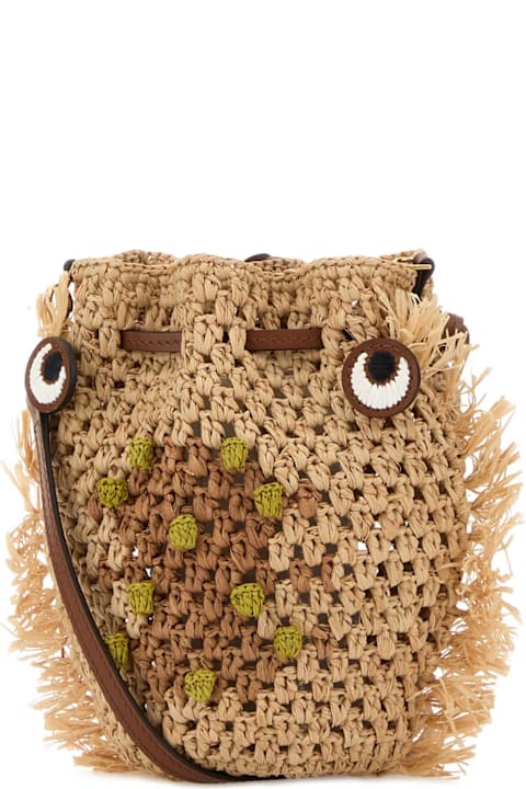Anya Hindmarch for Men Anya Hindmarch Raffia Creature Bucket Bag