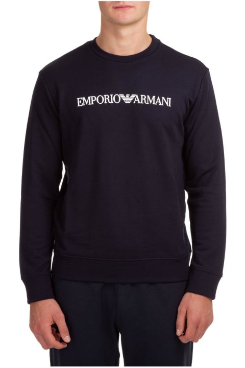 Emporio Armani for Men Emporio Armani Logo Print Crewneck Sweatshirt