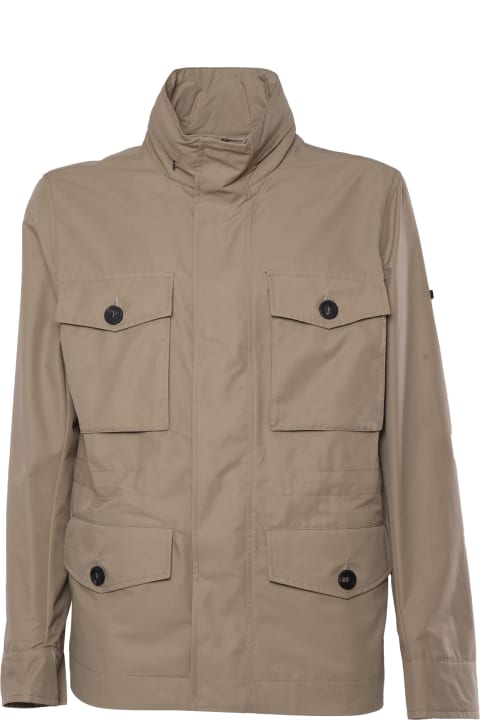 Peserico Coats & Jackets for Men Peserico Khaki Light Jacket
