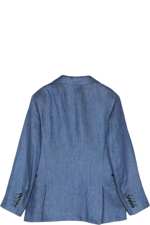 Fashion for Kids Brunello Cucinelli Blue Jacket Boy