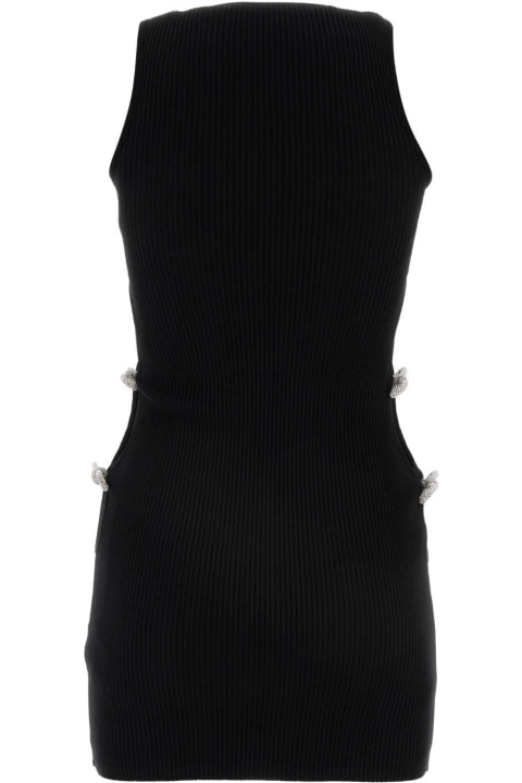 Fashion for Women Mach & Mach Black Viscose Blend Mini Dress