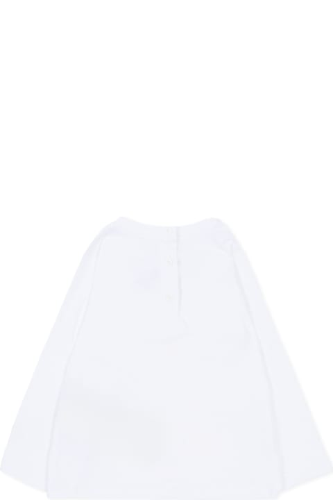 أدوات منزلية Balmain White T-shirt With Bow-tie For Baby Boy