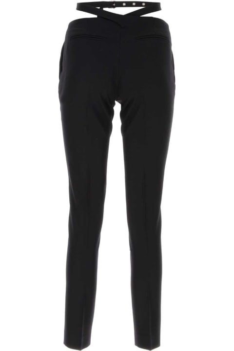 The Attico Pants & Shorts for Women The Attico Black Jersey Pant