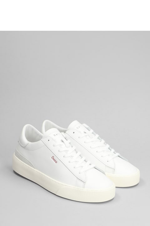 D.A.T.E. Sneakers for Women D.A.T.E. Sonica Sneakers In White Leather