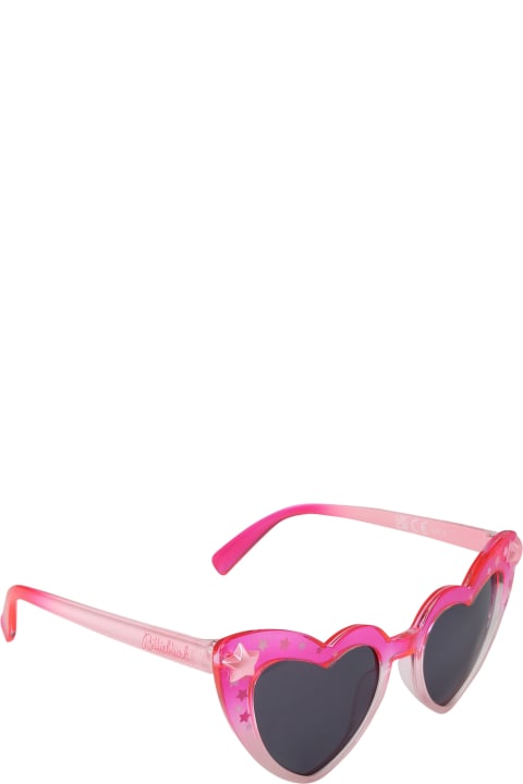 Billieblush for Kids Billieblush Fuchsia Heart-shaped Sunglasses For Girl