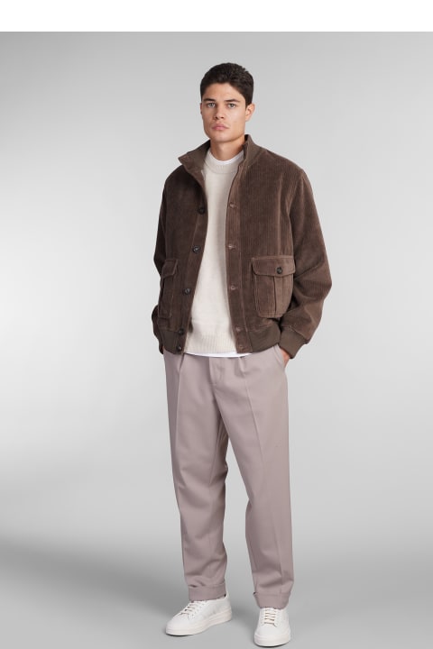 Circolo 1901 Clothing for Men Circolo 1901 Bomber In Brown Cotton