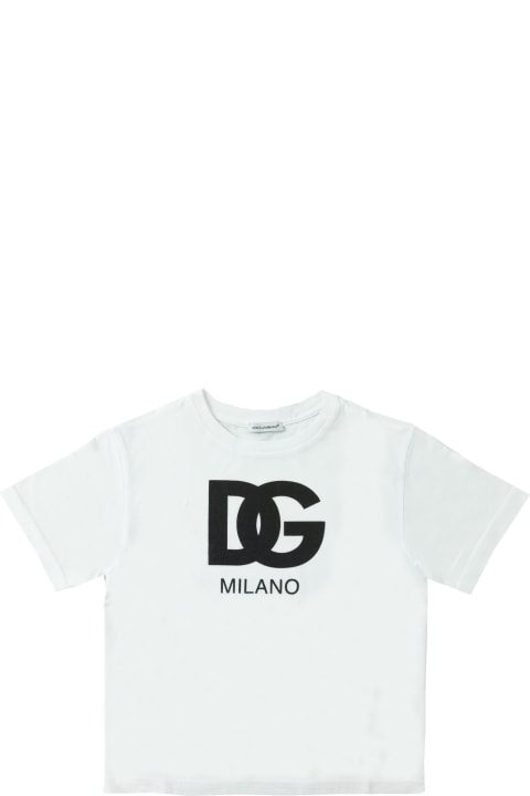 Fashion for Girls Dolce & Gabbana T-shirt With Dg Logo Print