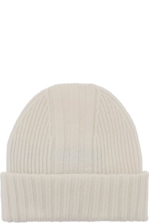Fashion for Men Y-3 Beanie Hat In Ribbed Wool With Logo Patch