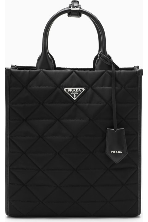 Prada for Women Prada Black Re-nylon Tote Bag