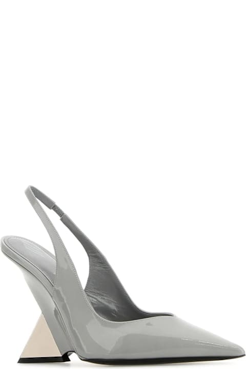 Wedges for Women The Attico Grey Leather Cheope Pumps