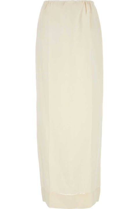 Prada تنورات لـ السيدات Prada Ivory Linen Skirt