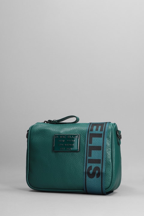 The Star Glam Shoulder Bag In Green Leather