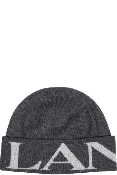 Lanvin Hats for Women Lanvin Wool Logo Hat