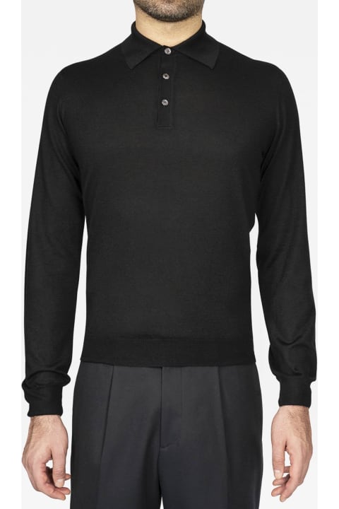 Larusmiani for Men Larusmiani Long Sleeve Polo 'coppa Europa' Sweater