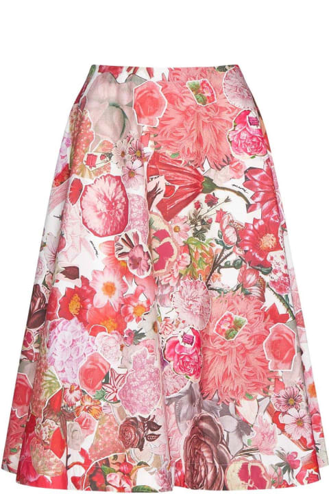 Marni Skirts for Women Marni Allover Floral Printed Midi Skirt