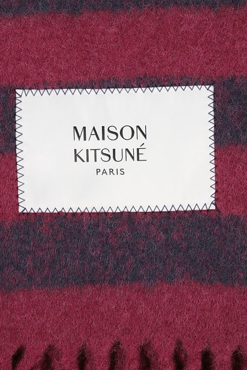 Maison Kitsuné Scarves & Wraps for Women Maison Kitsuné Rugby Stripes Scarf