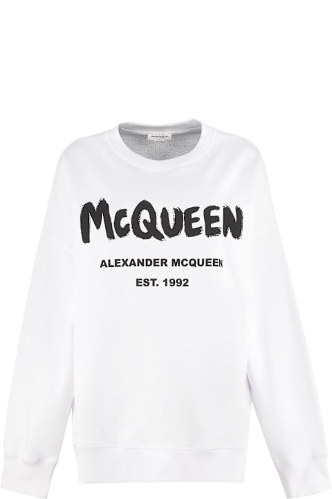 Homeware Alexander McQueen Cotton Crew Neck Sweater