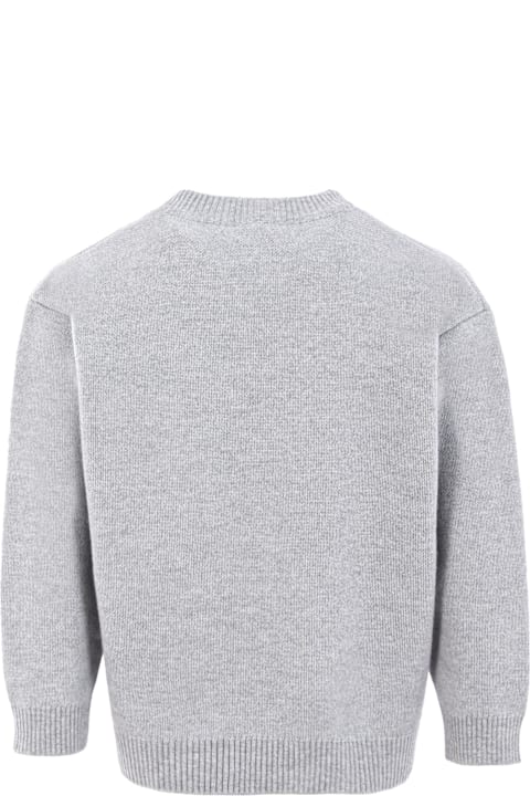 أدوات منزلية Fendi Grey Sweater For Girl With Logo
