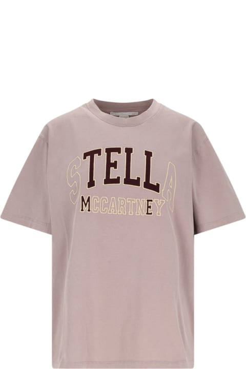 Stella McCartney Topwear for Women Stella McCartney 'varsity' Logo T-shirt