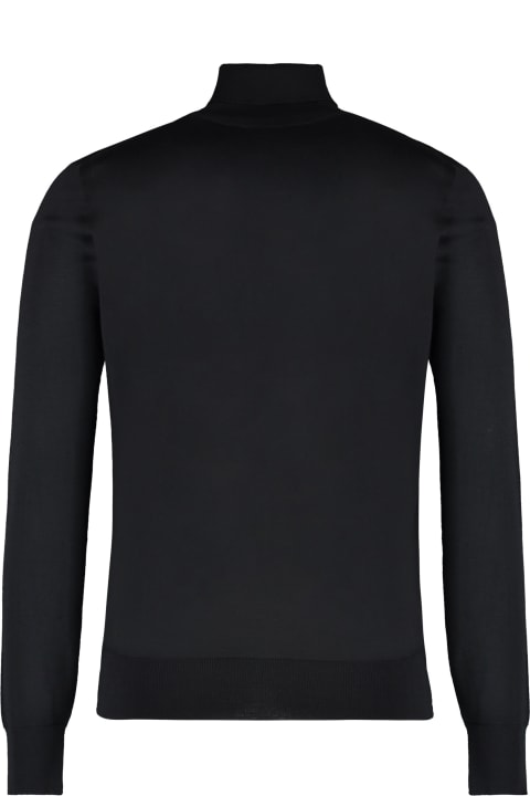 メンズ ニットウェア Versace Wool Blend Turtleneck Sweater