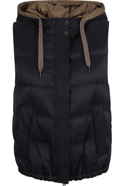 Brunello Cucinelli Coats & Jackets for Women Brunello Cucinelli Sleeveless Padded Down Jacket