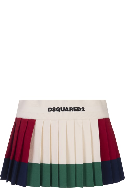 Dsquared2 Skirts for Women Dsquared2 Multicolour Pleated Mini Skirt